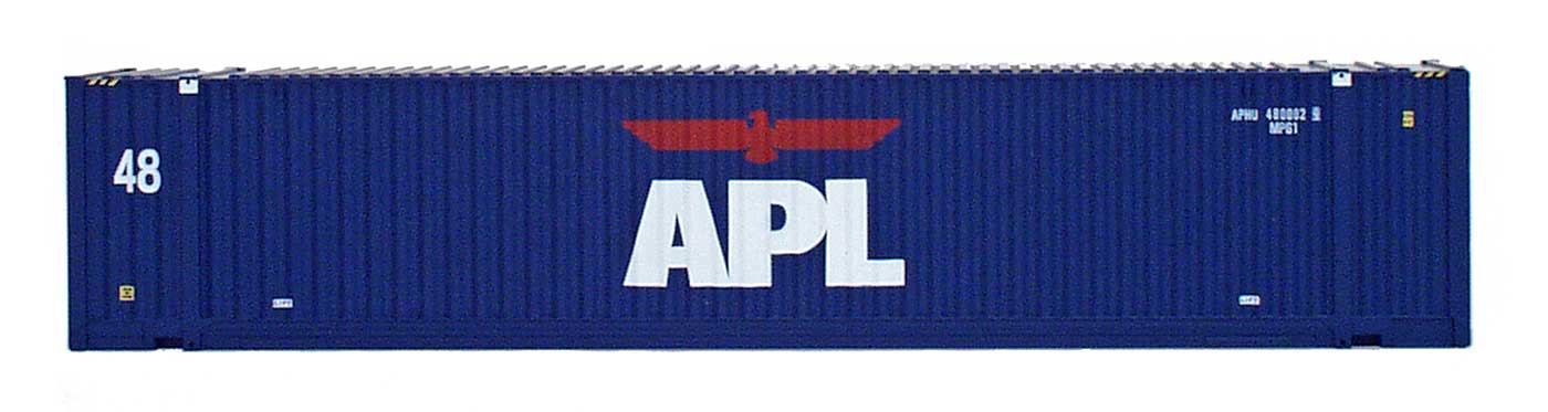 48' Jindo Corrugated Container - APL Large Logo - APHU