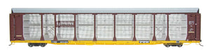 N Scale Bi-Level Auto Rack - Southern on TTGX Flat Car