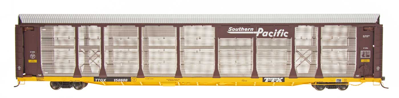 N Scale Bi-Level Auto Rack  - Southern Pacific Speed Lettering - TTGX Flat Car