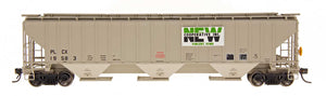 N 4750 Cubic Foot Rib-Sided 3-Bay Hopper - NEW Cooperative