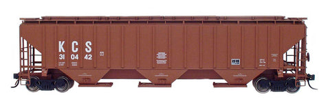 N 4750 Cubic Foot Rib-Sided 3-Bay Hopper - Kansas City Southern