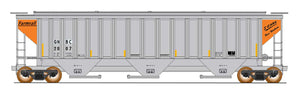 HO 4750 Cubic Foot Rib-Sided 3-Bay Hopper - Farmrail "I Care" Series