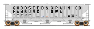 N 4750 Cubic Foot Rib-Sided 3-Bay Hopper - Goodseed & Grain