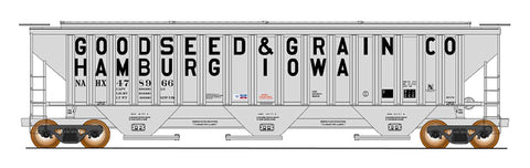 N 4750 Cubic Foot Rib-Sided 3-Bay Hopper - Goodseed & Grain