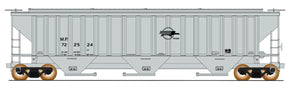HO 4750 Cubic Foot Rib-Sided 3-Bay Hopper - Missouri Pacific - Eagle