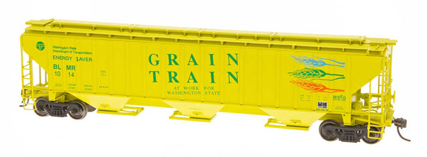 HO 4750 Cubic Foot Rib-Sided 3-Bay Hopper - Grain Train