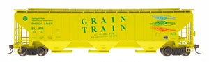HO 4750 Cubic Foot Rib-Sided 3-Bay Hopper - Grain Train