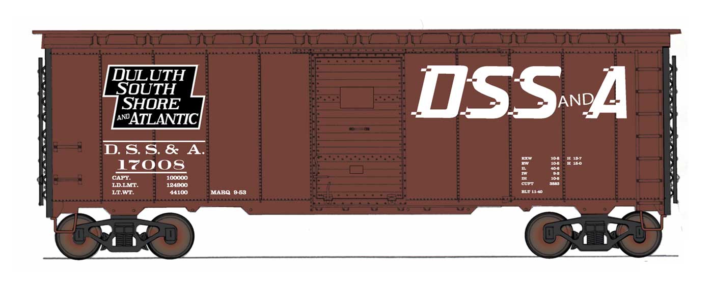 1397 AAR 40' 10'6" Boxcar - Duluth, South Shore & Atlantic