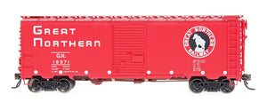 HO 12 Panel 40Ft. Boxcar - Great Northern - Empire Builder - Vermillion Red
