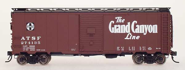 HO 12 Panel 40Ft. Boxcar - Santa Fe - Grand Canyon