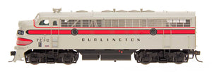 N EMD F7A Locomotive - Burlington - CB & Q - C&S