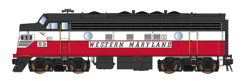 N EMD F7A Locomotive - Western Maryland - Circus