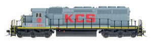 HO SD40-2 Locomotive - Kansas City Southern- Grey