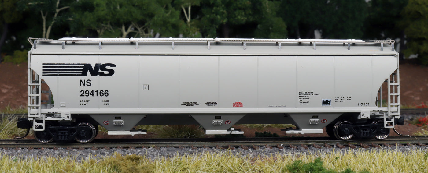 N Scale Trinity 5161 Cu Ft 3-Bay Covered Hopper - Norfolk Southern