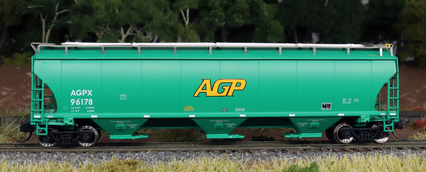 N Scale Trinity 5161 Cu Ft 3-Bay Covered Hopper - AGP