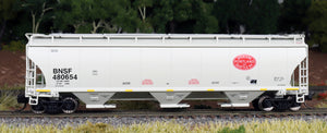N Scale Trinity 5161 Cu Ft 3-Bay Covered Hopper - BNSF Heritage - SP&S