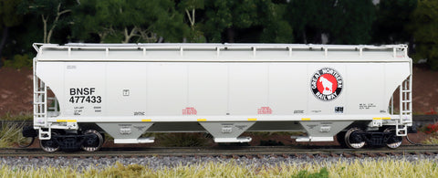 N Scale Trinity 5161 Cu Ft 3-Bay Covered Hopper - BNSF Heritage - Great Northern
