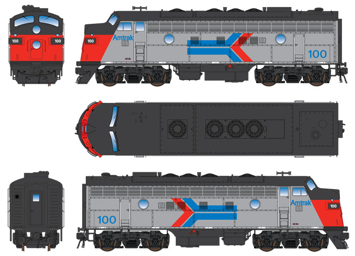 N EMD F7A Locomotive - Amtrak