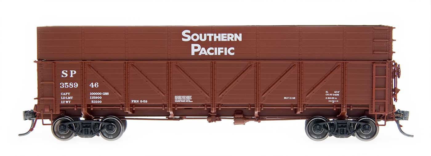 HO GS Drop Bottom Beet Gondolas - Southern Pacific - Composite Side w/ Board Extension